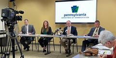 PennDOT officials from District 11 at 2024 construction season kickoff media event